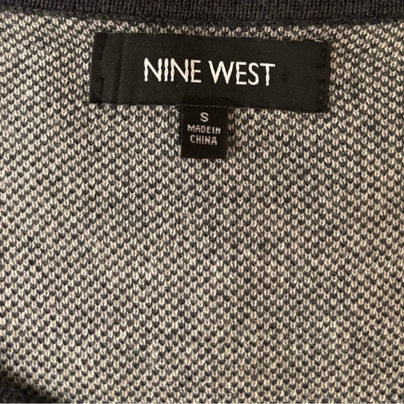 Nine West Women's Sweater Dress Size Small Navy Blue Midi A-line Fit & Flare - Picture 3 of 4